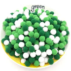 Colorful Plush Cat Puff Ball Toys — Soft Stretch Interactive Chew & Play Balls for Cats