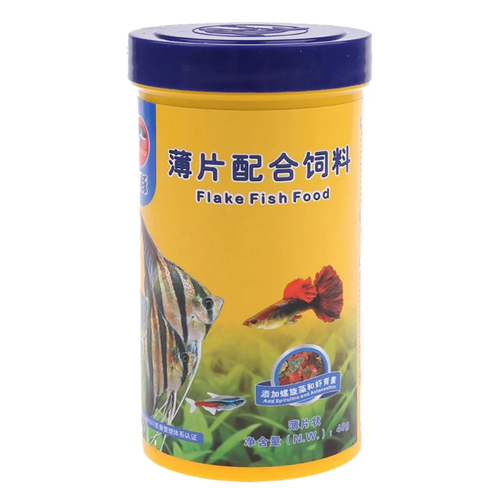 Ornamental Fish Food Mini Pellets (High Protein, Spirulina, Color Enhancing Formula)