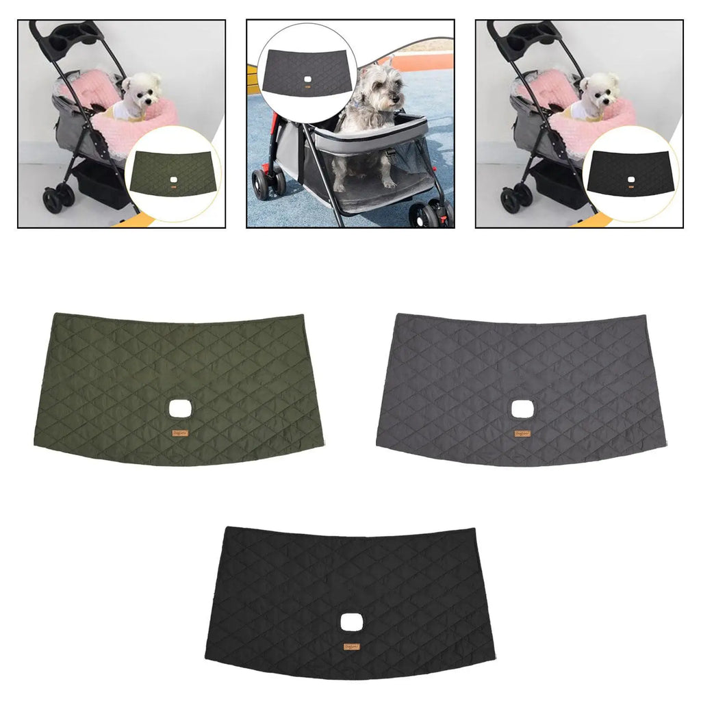Comfortable Water Resistant Pet Strollers Edge Cover Soft Cotton Pad Dog Stroller Guard for Pet Travel Walking