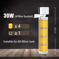 Silent 220V Submersible Aquarium Filter (Turtle & Fish Tank, Bio Sponge, Wave Maker)