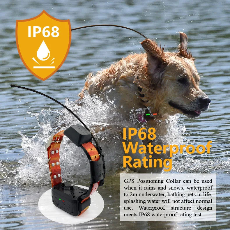 Eseek GPS Hunter Dog Tracker for Hunting Dogs - Handheld & Collar System with Waterproof Smart Device & Free App
