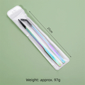 2PCS Stainless Steel Reptile Feeding Tongs with Rubber Tip Terrarium Tank Supplies Straight and Curved Tweezers Accessories