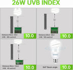 UVB 5.0 10.0 Reptile Heating Lamp 13W /26W UV Energy Saving Bulb Terrarium Basking Reptile Light Turtle Lizard Snake Lamps