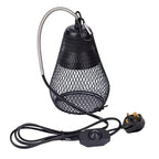 220V Pet Ceramic Heating Lamp Bulb Bird Heat Lamp Protective Cover Against Scalding No Light Emitting Heater for Reptile Poultry