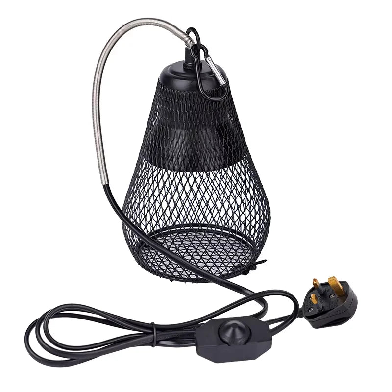 220V Pet Ceramic Heating Lamp Bulb Bird Heat Lamp Protective Cover Against Scalding No Light Emitting Heater for Reptile Poultry