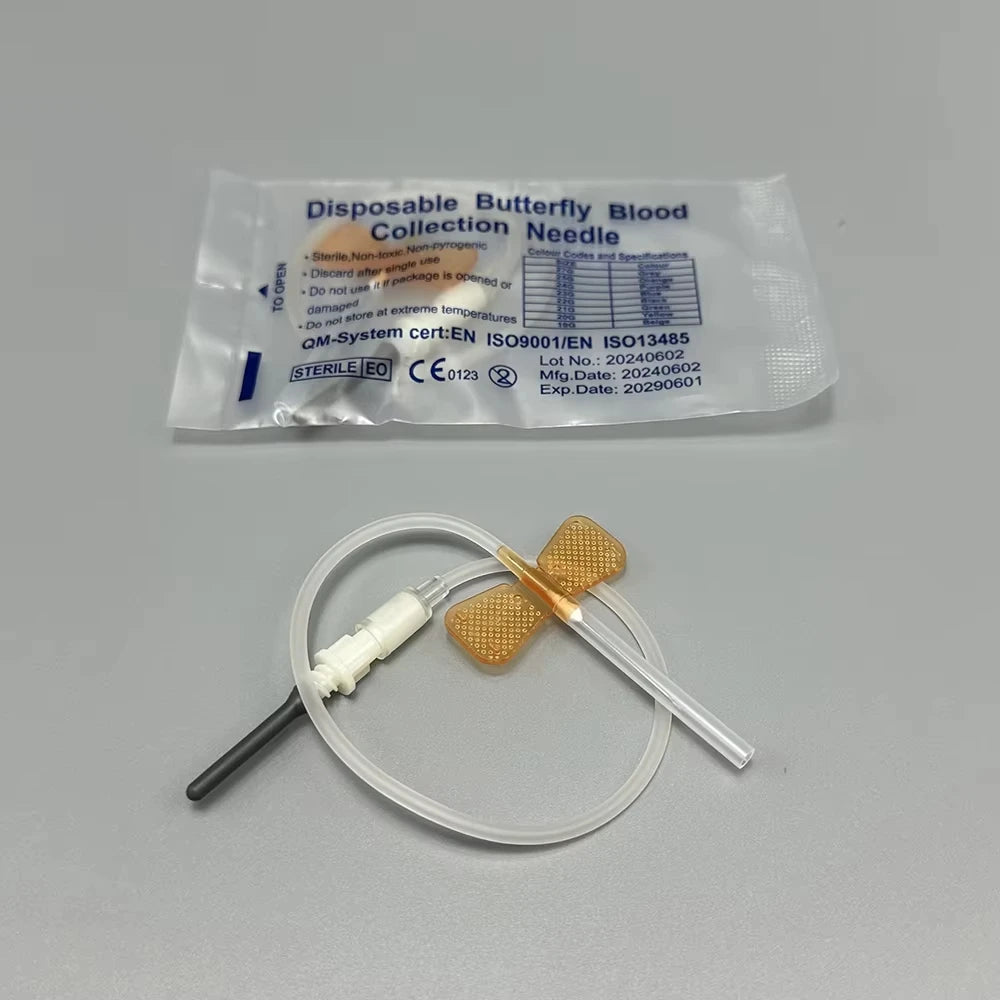 Disposable Butterfly Blood Collection Needles (50-Pack)