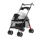 Pet Stroller Dog Cat Travel Light Foldable Outdoor Lightweight Portable Small Dog Cart Pet Trolley Pet Stroller Outdoor Pet Car