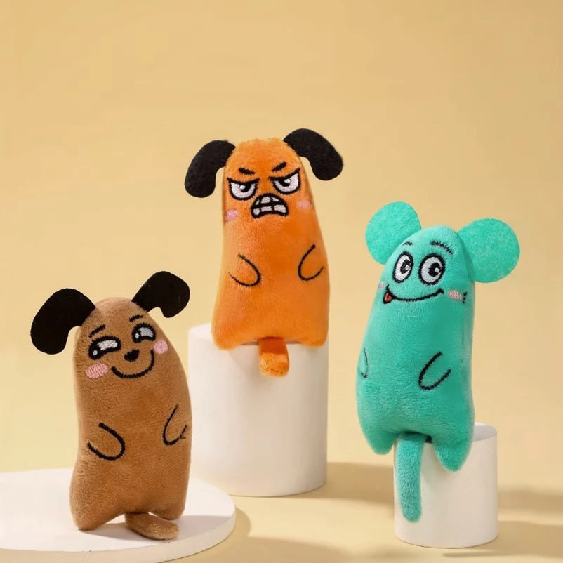 Cartoon Plush Bite-Resistant Pet Toy