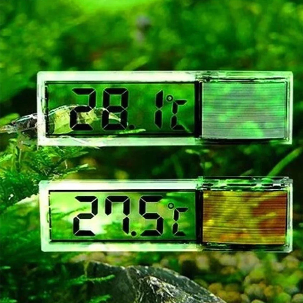 Waterproof Electronic Aquarium Thermometer (Digital LCD, Precise Temp, Fish Tank Probe)