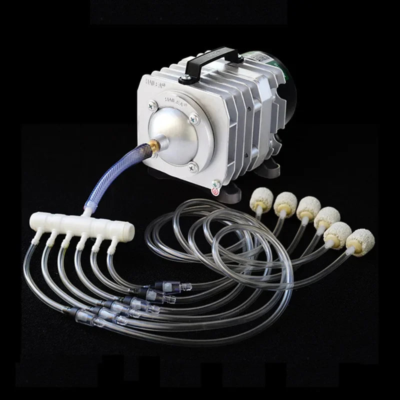 Electromagnetic Aquarium Air Pump (ACO-208/308/318, Koi Pond Aerator, Portable Bubble Pump)