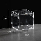 Acrylic Transparent Reptile Terrarium Breeding Box Turtle Cage Nano Arboreal Tarantula Enclosure Dearded Dragon Reptiles Habitat