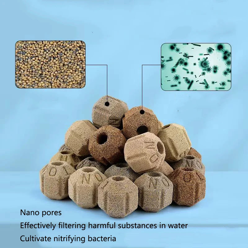 Aquarium Biological Filter Bio Balls (300g–1kg, Hollow Nano Particles, Fish Tank & Pond Media)