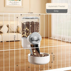 New Automatic Pet Feeder Plastic Detachable Cage Hanging Bowl Large Capacity Water Food Dispenser for Puppy Cats Rabbit