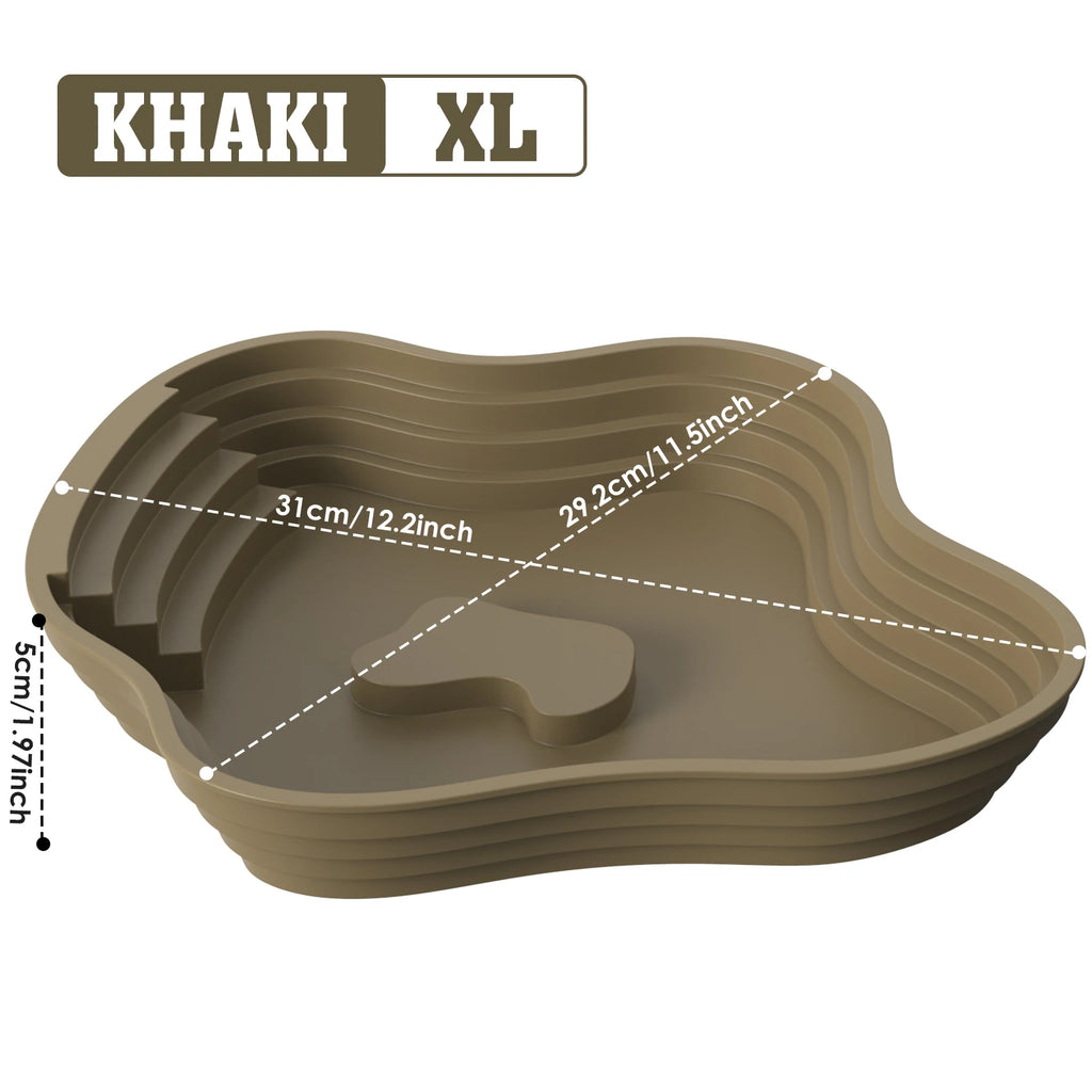 Turtle Bathing Basin, Frog Bathing Basin, Can Also Be Used as Food Bowl and Water Basin, Suitable for Reptiles and Amphibians