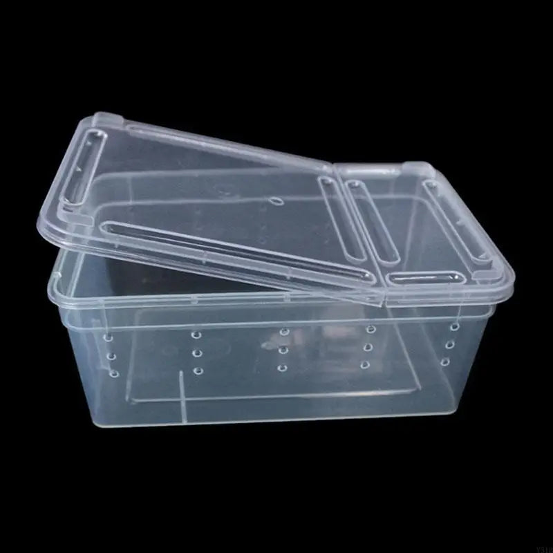 Y51B Portable Terrarium Habitat with Breathable Holes Mini Pet Houses for Spider for Frog Cricket for Turtle S