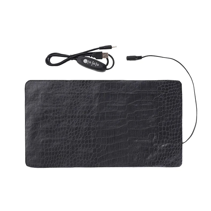 USB Electric Pet Heating Pad Reptile Warm Heater  Blanket Warm 3 Gear Adjustable Temperature Controller Incubator Mat Heated Pad