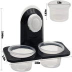 Gecko Feeder Ledge with Detachable Suction Cup Reptile Feeding Dish for Lizard Tortoise Spider Reptile Tank Accessories