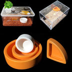 Ceramic Aquarium Pet Reptile Feeder Bowl Basin Food Water Pot Reptile Turtle Tortoise Scorpion Lizard Crabs Supplies 6.8cm