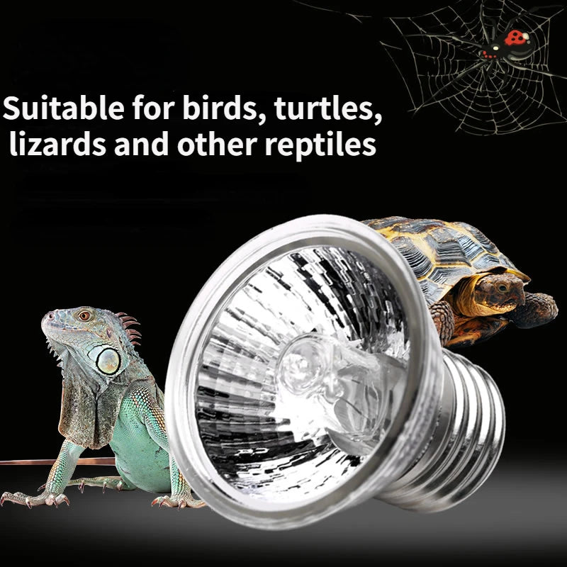 Reptile & Aquarium Heat Lamp (50W, Adjustable Gooseneck, Clip-On)