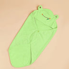 Frog Style Pet Dog Bath Towel With Cap Microfiber Quick-Drying Cat Towel Puppy Drying Pad Bath Products Absorbent Dog Bathrobe