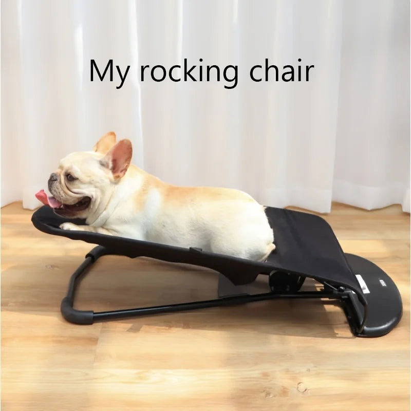 Foldable Rocking Pet Bed with Breathable Mesh Hammock (All-Season)
