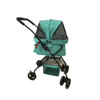 Fashion Universal Wheel Pet Stroller, Lightweight Foldable Dog Cat Cart, Compact Indoor Outdoor Carrier, Modern Pet Travel Gear