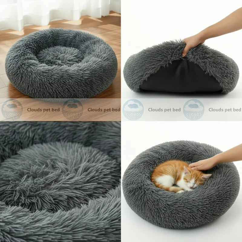 Calming Pet Bed with Extra-Soft Filling (9 Colors)