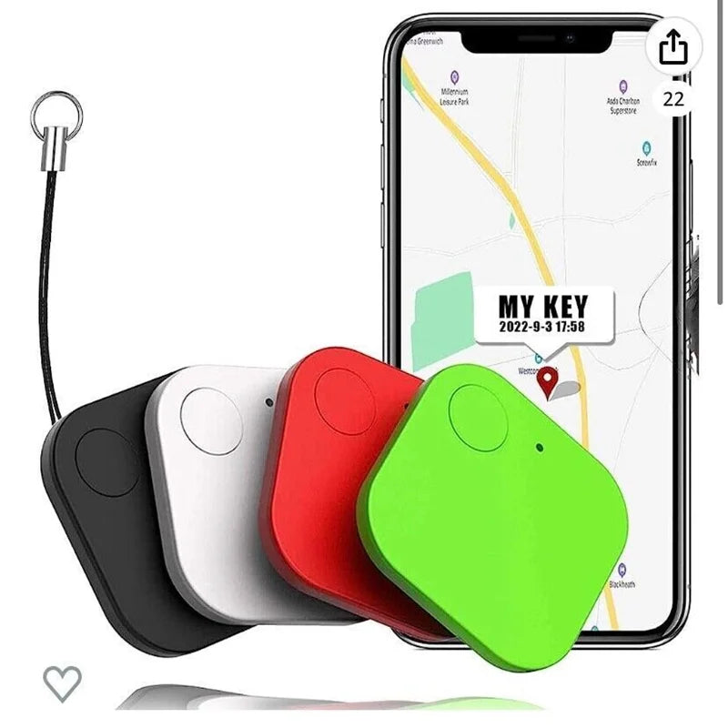 Mini Bluetooth Pet Tracker with Built-In Speaker - AirTag-Style Anti-Loss GPS Tag for Android & iOS