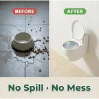 Toilet-Shaped Stainless Steel Pet Water Bowl (Anti-Spill, Non-Slip)