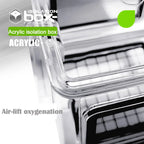 Acrylic Aquarium Isolation Breeding Box (Stainless Steel Mesh, Fish Tank Divider)