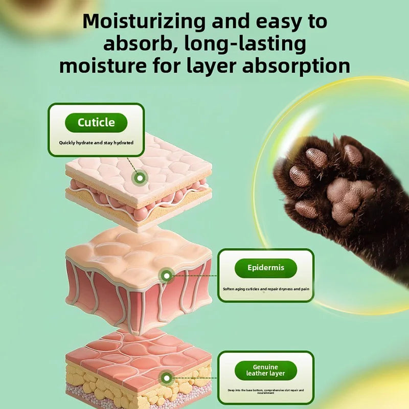 PetClear 15g Pet Paw Balm - Safe Lickable, Hypoallergenic Non-Irritating, Moisturizing to Prevent Dry Cracked Paws