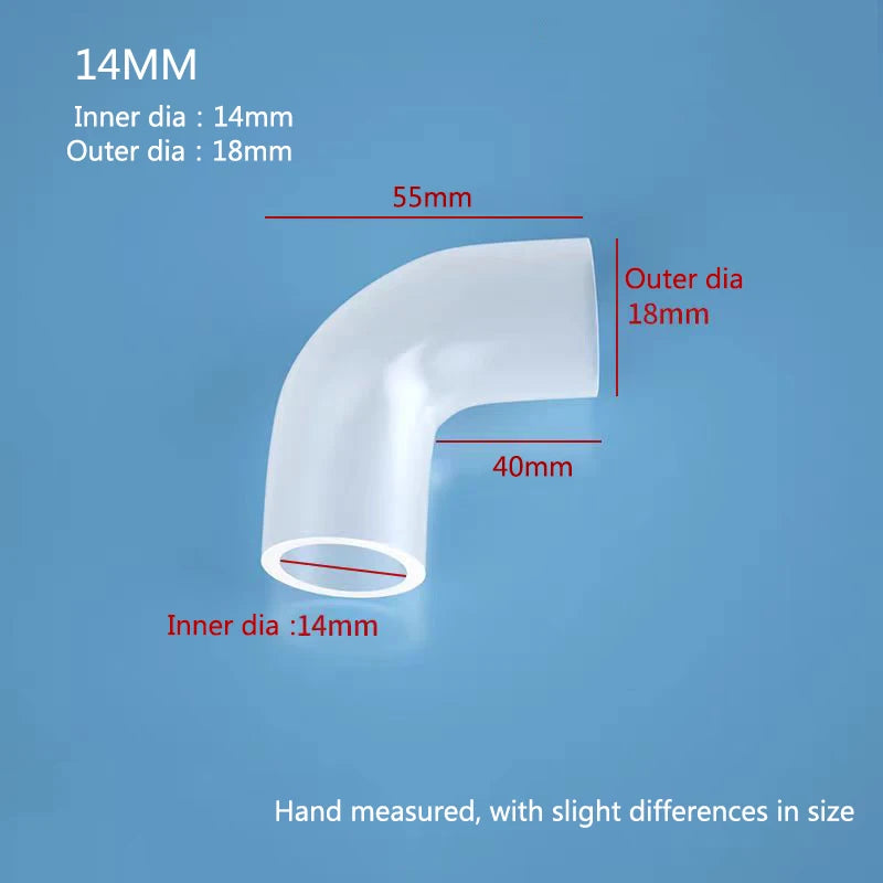 Soft Silicone Aquarium Elbow Connector (Flexible Joint, Hard Tube Adapter, Filter Hose)