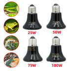 1Pc Mini Conical Reptile Ceramic Heating Lamp 220-240V Infrared Snake Lizard Turtle Shell Heat Emitter Light Bulb 25/50/75/100W
