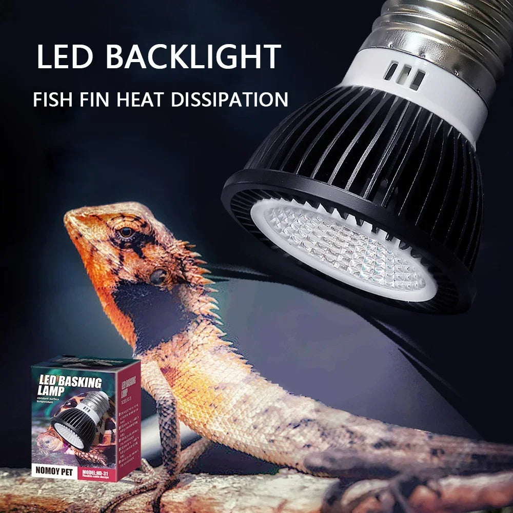 Reptile 110/220V UVB+UVA Light Energy-Saving Eye Protection Led Lamp Pro Turtle Lizard Mane Lion Ultraviolet Calcium Lamp Sun