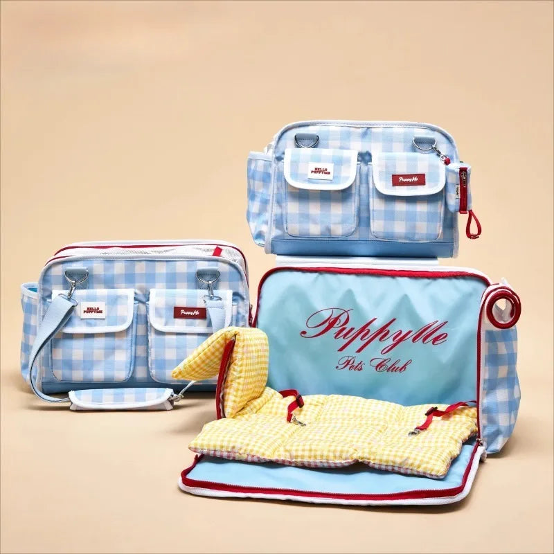 Fashionable Sporty Pet Travel Bag (Waterproof, All-Season, Bichon Frise)