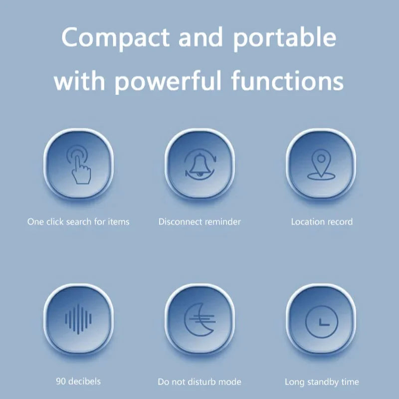 Mini 5G Bluetooth Smart Anti-Loss Tracker - GPS Air Tag Finder for Pets, Kids, Bags & Wallets