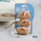 Soft Fleece Simulation Mouse Catnip Toy — Teeth Cleaning Interactive Play Toy for Cats & Kittens