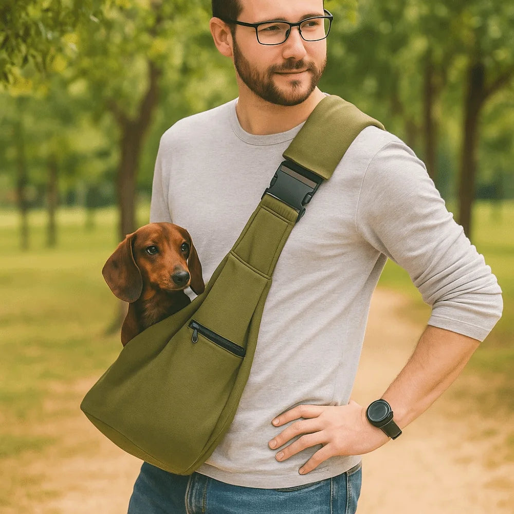 Double Sided Pet Carrier Bags Hand Free Adjustable Strap Pet Messenger Bag Comfortable with Safety Harness Cat Crossbody Bag