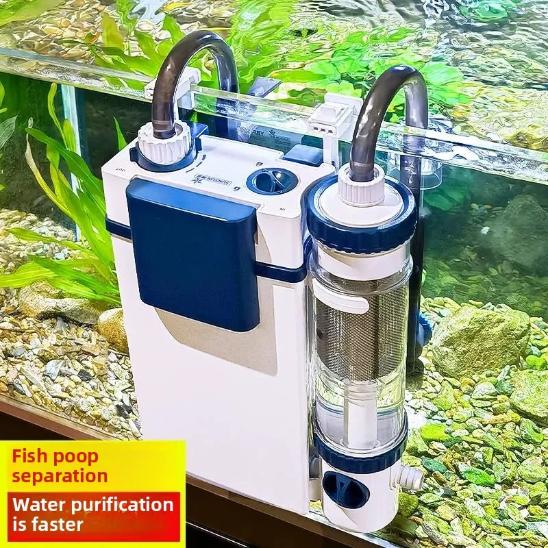 SUNSUN YBF-500 Wall-Mounted Aquarium Filter (3-in-1, Oxygenation, Water Purification Pump)