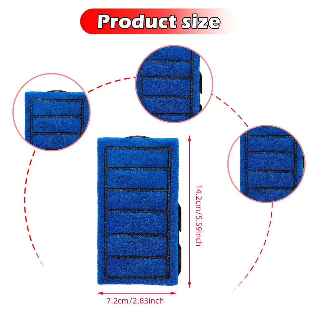 4 Pieces Fish Tank Filter Cartridges High Performance Directly Replace for 5W Reptile Tanks Low Water Filters Turtle Tanks