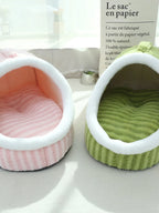 Portable Cartoon Striped Pet Bed (All-Season)