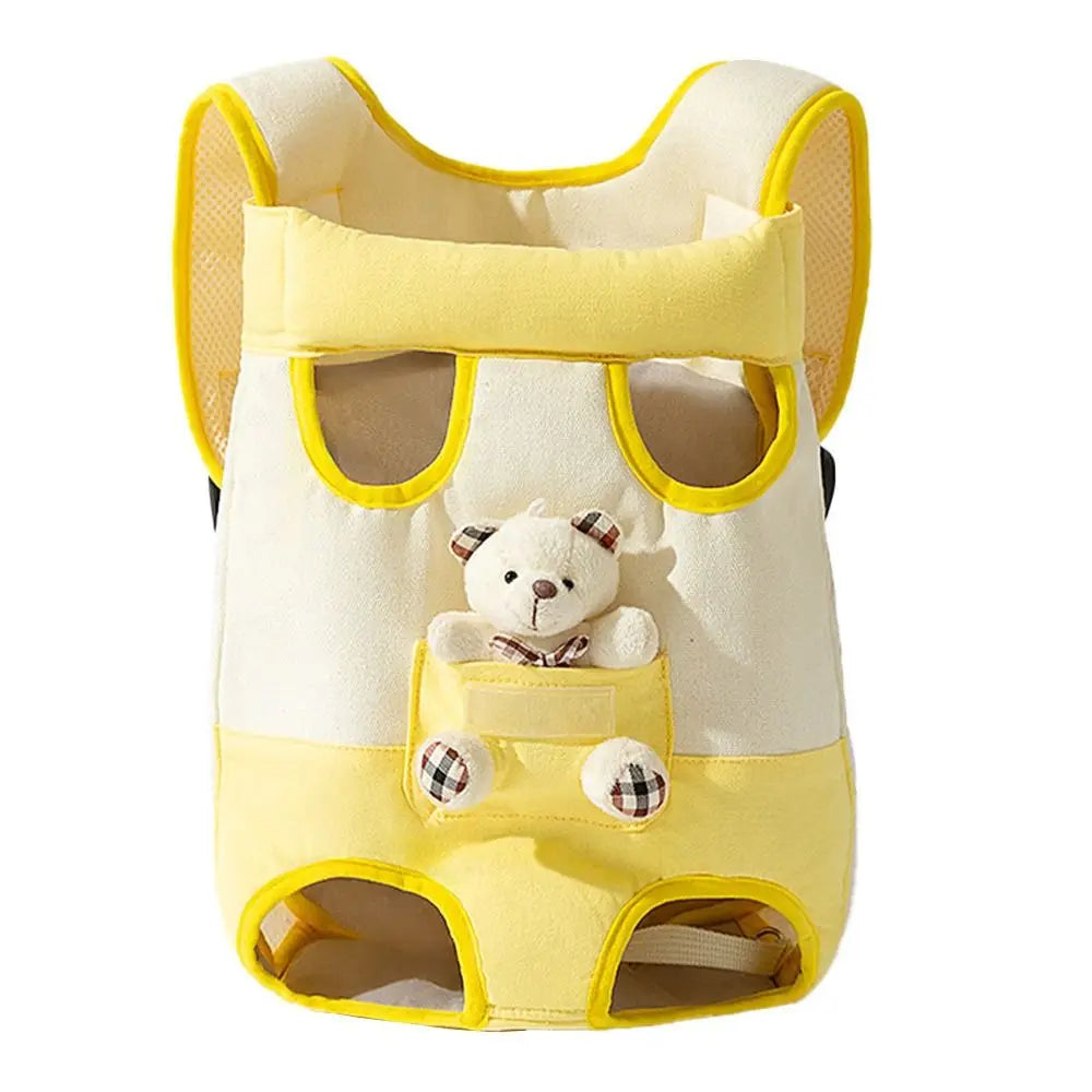 Portable Pet Chest Bag Four Feet Comfortable Dog Double Shoulder Bag Adjustable Shoulder Strap Breathable Pet Carrying Supplies