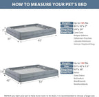 XXL Orthopedic Dog Sofa Bed with Bolster Sides for Giant Breeds