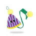 Ceiling-Mounted Elastic Spring Cat Toy — Stretchable Bite-Resistant Parachute Ball Interactive Cat Exerciser