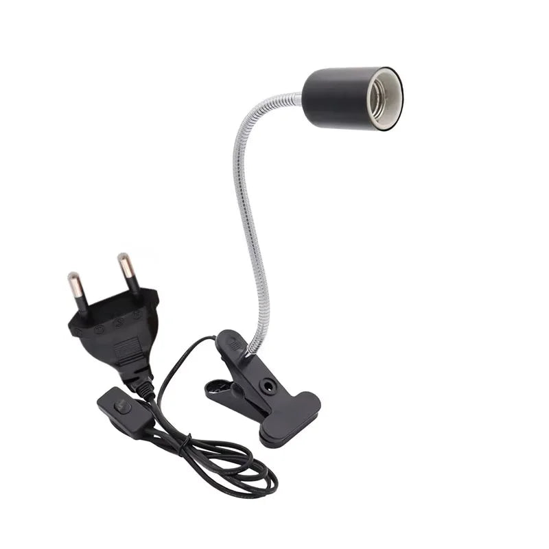 Reptile Heat Lamp With US EU Power Cord Rotatable Basking Spot Light Simulated Sunlight For Turtle Lizard Dimmable Heating Lamp