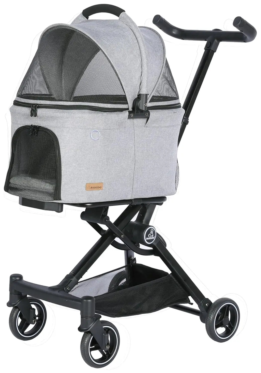 2026 Upgraded Version 3 in 1 Dog Cat Stroller with Detachable Carrier Lightweight Folding Portable All Terrain Pet Travel System