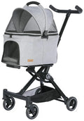 2026 Upgraded Version 3 in 1 Dog Cat Stroller with Detachable Carrier Lightweight Folding Portable All Terrain Pet Travel System