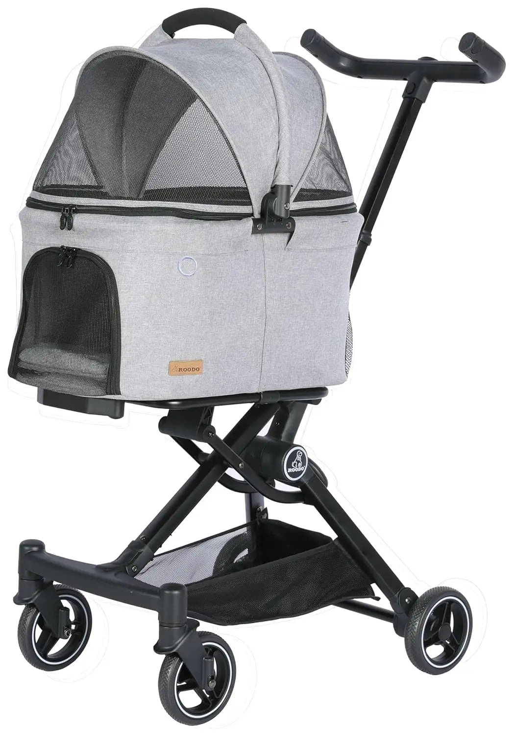 2026 Upgraded Version 3 in 1 Dog Cat Stroller with Detachable Carrier Lightweight Folding Portable All Terrain Pet Travel System
