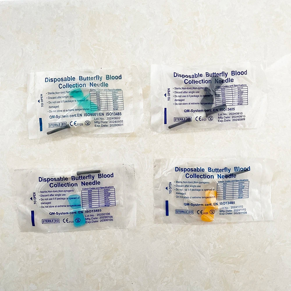 Disposable Butterfly Blood Collection Needles (50-Pack)