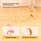 S-Type Foldable Cat Tunnel Toy — 8-Channel Steel Wire Self-Play Cat Supplies Tunnel